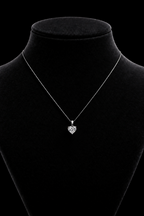 3,5ct HEART NECKLESS